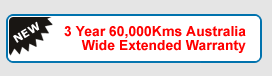 3 Year 60,000Kms Australia Wide Extended Warranty